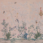 Обои ручная роспись Cecily pink варинант исполнения - 1 | Loft Concept в Ростове-на-Дону