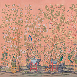 Обои ручная роспись Belvoir Apricot  варинант исполнения - 1 | Loft Concept в Ростове-на-Дону