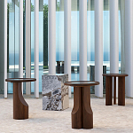 Приставной столик из массива дерева Walnut варинант исполнения - 12 | Loft Concept в Ростове-на-Дону