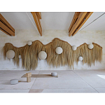 Большая дизайнерская Инсталляция из соломы RAFFIA Installation  варинант исполнения - 3 | Loft Concept в Ростове-на-Дону