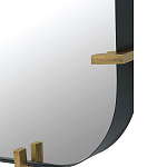 Зеркало настенное в черной металлической раме Mirror Cardinal варинант исполнения - 2 | Loft Concept в Ростове-на-Дону