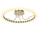 Люстра кольцевая потолочная с круглыми плафонами белого цвета PEARLS Suspension 60 варинант исполнения - 2 | Loft Concept в Ростове-на-Дону