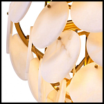 Люстра трехъярусная с подвесками из округлых элементов Cryptocrystalline Stone варинант исполнения - 5 | Loft Concept в Ростове-на-Дону