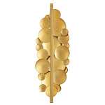 Бра светодиодное из многослойных золотых дисков Metal Disc Chandelier варинант исполнения - 2 | Loft Concept в Ростове-на-Дону