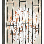 Бра с круглой зеркальной вставкой с эффектом ржавчины Stunning Radiance варинант исполнения - 1 | Loft Concept в Ростове-на-Дону