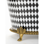 Фарфоровое кашпо Black and white square варинант исполнения - 4 | Loft Concept в Ростове-на-Дону