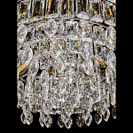 Круглая люстра с хрустальными подвесками на серебряном каркасе Gorgeous Crystal Light варинант исполнения - 7 | Loft Concept в Ростове-на-Дону