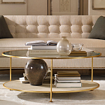 Кофейный стол круглый с полкой на 3-х ножках Round Textured Coffee Table варинант исполнения - 1 | Loft Concept в Ростове-на-Дону