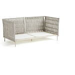 Диван садовый с плетеными ремешками и спинкой  Kleo варинант исполнения - 5 | Loft Concept в Ростове-на-Дону