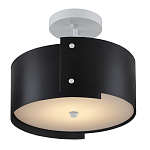 Потолочный светильник круглый светодиодный Semicircular White Panels чёрный варинант исполнения - 2 | Loft Concept в Ростове-на-Дону