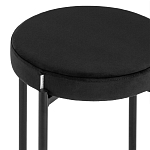 Табурет с мягким круглым сиденьем RIO Black варинант исполнения - 4 | Loft Concept в Ростове-на-Дону