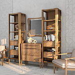 Комод из массива дуба с 3-мя ящиками Tasteful Furniture варинант исполнения - 3 | Loft Concept в Ростове-на-Дону