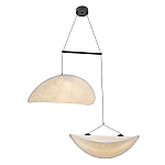 Подвесной светильник с белыми плафонами в форме облака Диаметр 60+60 см Cloud Junction варинант исполнения - 1 | Loft Concept в Ростове-на-Дону