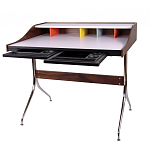 Письменный стол с 2-мя чёрными выдвижными ящиками и нишей с цветными разделителями Ballan варинант исполнения - 3 | Loft Concept в Ростове-на-Дону