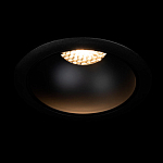 Встраиваемый спот светодиодный круглый черного цвета с углублением Ombra Lux  варинант исполнения - 1 | Loft Concept в Ростове-на-Дону