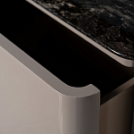 Тумба под телевизор с мраморной столешницей Presentability варинант исполнения - 4 | Loft Concept в Ростове-на-Дону