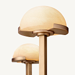 Люстрас 3-мя мраморными плафонами в форме купола Light Warm Light варинант исполнения - 4 | Loft Concept в Ростове-на-Дону