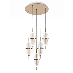 Люстра подвесная с прозрачными фактурными плафонами Reflection of Light варинант исполнения - 1 | Loft Concept в Ростове-на-Дону