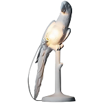 Настольная лампа в виде попугая White Parrot Table Lamp варинант исполнения - 1 | Loft Concept в Ростове-на-Дону