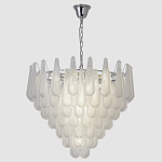 Люстра с подвесками из рифленного стекла в форме капель Textured Glass Chandelier варинант исполнения - 9 | Loft Concept в Ростове-на-Дону