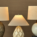 Настольная лампа с волнистым узором и абажуром в форме конуса Macrame варинант исполнения - 4 | Loft Concept в Ростове-на-Дону