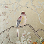 Обои ручная роспись Temple Newsam White Gold gilded silk варинант исполнения - 5 | Loft Concept в Ростове-на-Дону