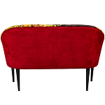 Диван двухместный из натурального бука красный с цветным принтом Impressionism in Art варинант исполнения - 2 | Loft Concept в Ростове-на-Дону