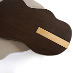 Кофейный стол со столешницей волнистой формы Gale Curved Coffee Table варинант исполнения - 1 | Loft Concept в Ростове-на-Дону