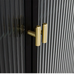 Сервант четырехдверный с рифленым стеклом The Keeper варинант исполнения - 3 | Loft Concept в Ростове-на-Дону