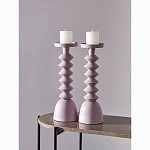 Подсвечник фигурный розовый Bright Accent 36 см варинант исполнения - 3 | Loft Concept в Ростове-на-Дону