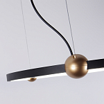 Люстра подвесная светодиодная черный металл Ring Horizontal варинант исполнения - 3 | Loft Concept в Ростове-на-Дону