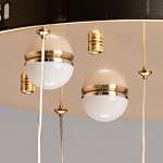 Люстра каскадная с 10-ю прозрачными плафонами Wave Line варинант исполнения - 11 | Loft Concept в Ростове-на-Дону