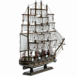 Декоративная модель деревянного тёмно-коричневого парусника в подарочной упаковке With The low варинант исполнения - 2 | Loft Concept в Ростове-на-Дону