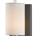 Бра на прозрачном штативе с тканевым абажуром в форме цилиндра Conciseness варинант исполнения - 1 | Loft Concept в Ростове-на-Дону