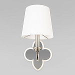 Бра с белым текстильным абажуром и фигурным основанием с зеркальной вставкой Vitorino варинант исполнения - 24 | Loft Concept в Ростове-на-Дону