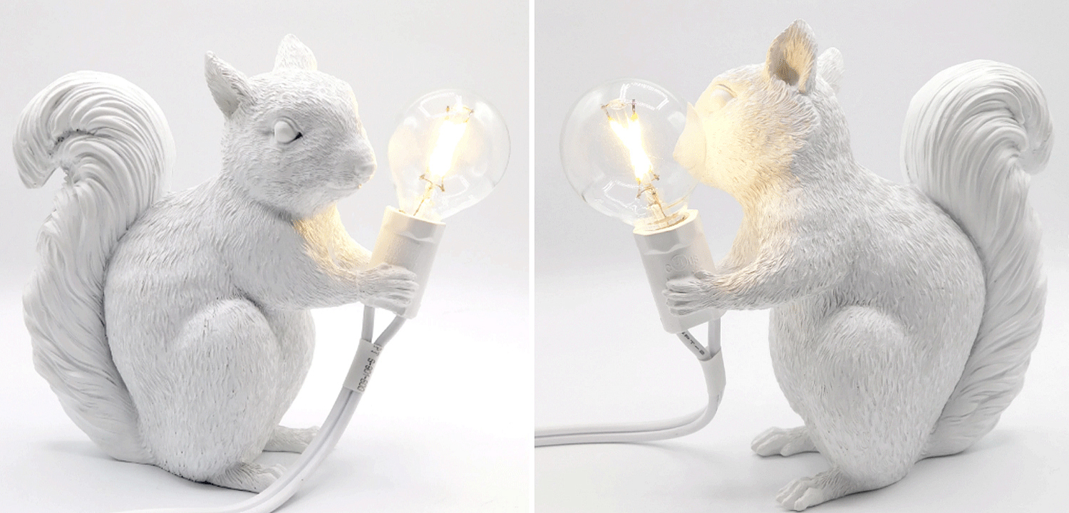Настольная лампа белка White Squirrel Lamp - Loft-Concept в Ростове-на-Дону