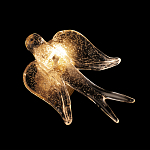 Бра с прозрачной стеклянной фигуркой птички Serip Voa варинант исполнения - 6 | Loft Concept в Ростове-на-Дону