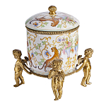 Шкатулка на ангелах из фарфора с бронзовыми элементам Eden Garden варинант исполнения - 2 | Loft Concept в Ростове-на-Дону