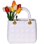 Декоративная ваза в виде сумки Bag Vase White варинант исполнения - 1 | Loft Concept в Ростове-на-Дону