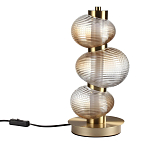 Настольная лампа с 3-мя рифлеными стеклянными шарами Marcelh Light варинант исполнения - 1 | Loft Concept в Ростове-на-Дону