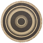 Ковер из комбинированного состава с узором Circles of goodness варинант исполнения - 1 | Loft Concept в Ростове-на-Дону