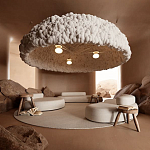 Вязаный подвесной светильник из шерсти Dome Wool Lamp  варинант исполнения - 1 | Loft Concept в Ростове-на-Дону