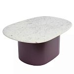 Журнальный столик овальный с мраморной столешницей Decor Showcase варинант исполнения - 1 | Loft Concept в Ростове-на-Дону