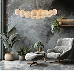 Люстра подвесная круглая с сферическими плафонами из натурального камня Glowing Spheres варинант исполнения - 8 | Loft Concept в Ростове-на-Дону