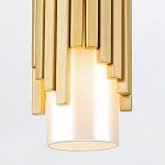 Потолочный светильник латунного цвета с цилиндрическим белым матовым плафоном Elstead Lighting варинант исполнения - 4 | Loft Concept в Ростове-на-Дону