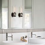 Бра для ванных комнат с прозрачным стеклянным плафоном в форме цилиндра Hinkley варинант исполнения - 8 | Loft Concept в Ростове-на-Дону