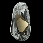 Бра овальное из стекла с золотым элементом Flow Texture  варинант исполнения - 8 | Loft Concept в Ростове-на-Дону