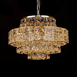 Люстра хрустальная в неоклассическом стиле на золотистом каркасе Majesty варинант исполнения - 3 | Loft Concept в Ростове-на-Дону