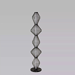 Торшер светодиодный с плетеным металлическим каркасом Metal Interweaving варинант исполнения - 4 | Loft Concept в Ростове-на-Дону