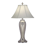 Настольная лампа с белым тканевым абажуром в форме колокола Stiffel варинант исполнения - 2 | Loft Concept в Ростове-на-Дону